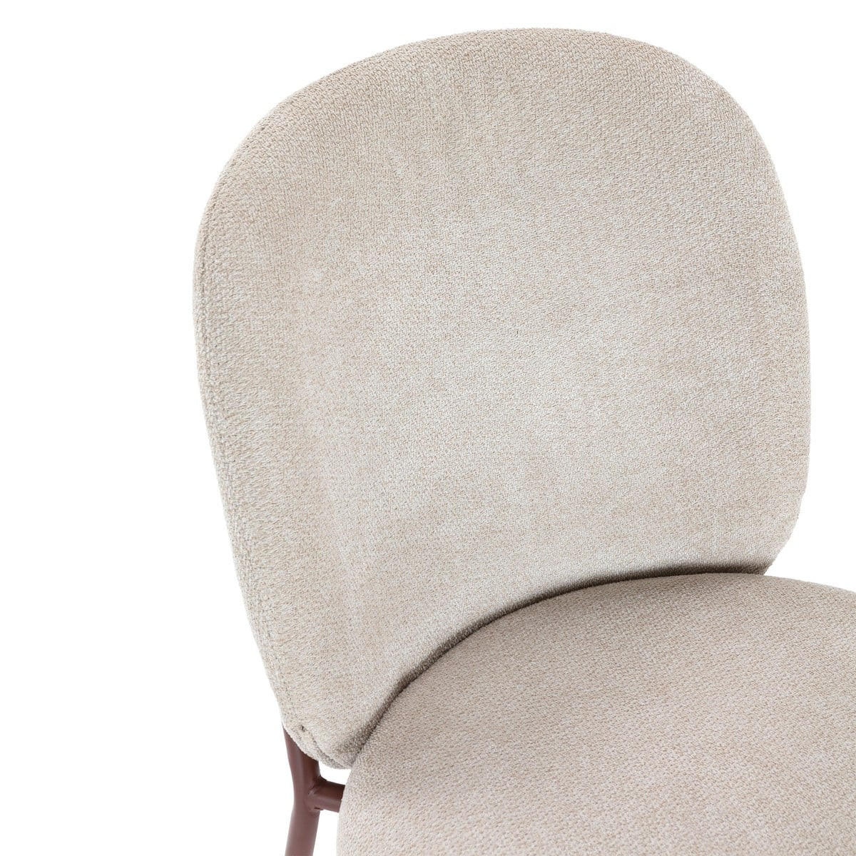 STÜHLE 4er-Set mit Stoffbezug und Metallbeinen 60/85/51 cm - Terracotta, Textil (60/85/52.5cm) - Calicosy