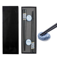 ESSSTÄBCHEN SET - Schwarz, Holz (8.5/2.2/25.8cm) - Intirilife