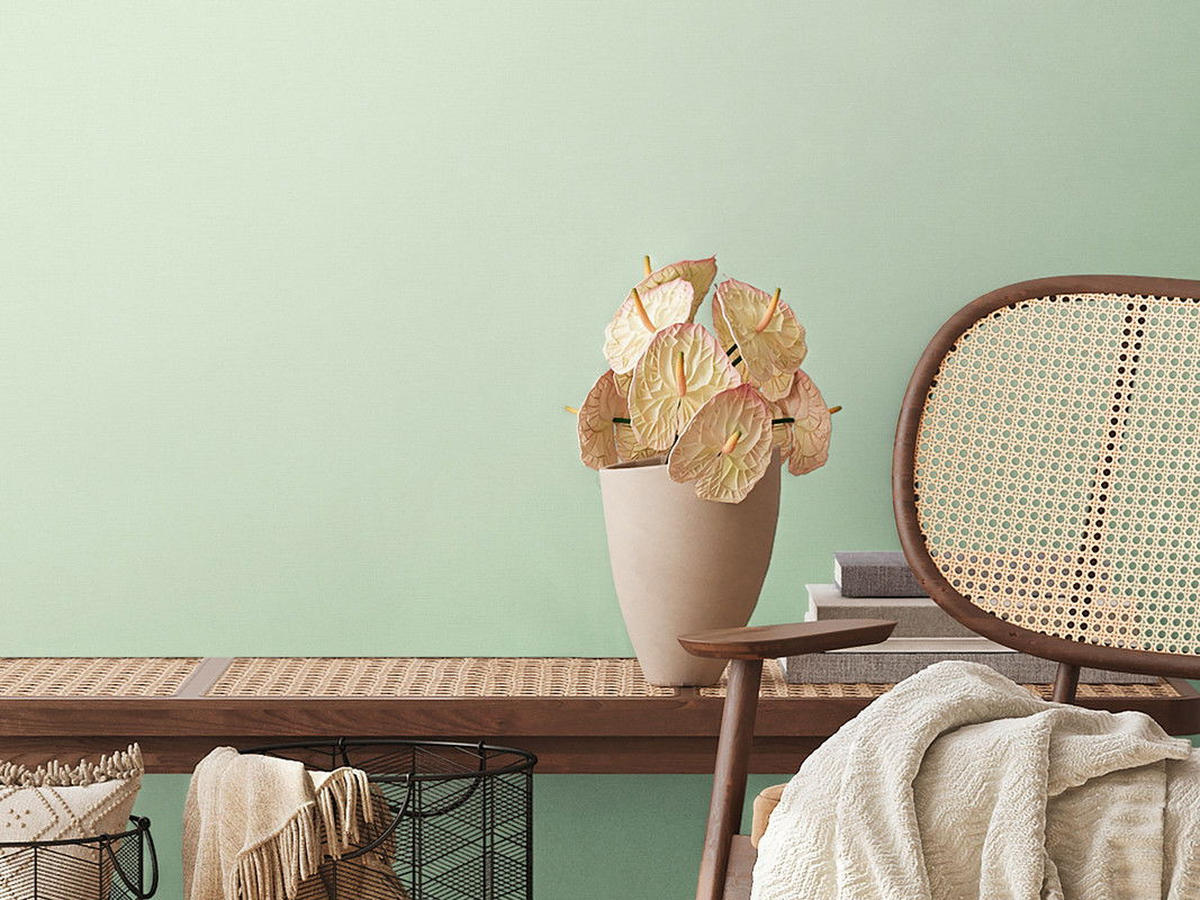 VLIESTAPETE Grün 53/1005 cm - Grün, Textil (53/1cm) - KUNSTLOFT
