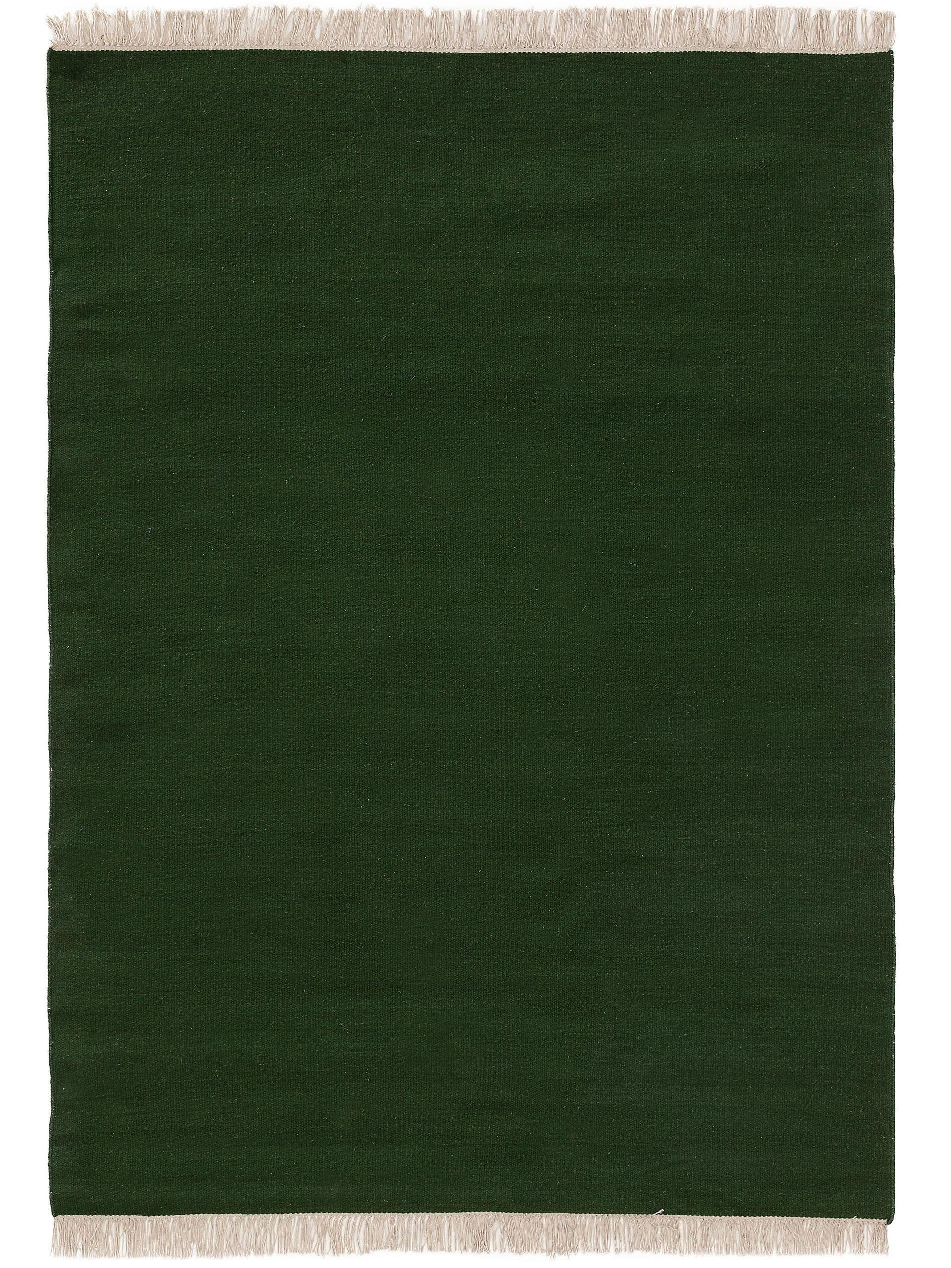 WOLLTEPPICH Liv Dunkelgrün 170x240 cm - Dunkelgrün, Textil (170/240cm) - benuta Pop