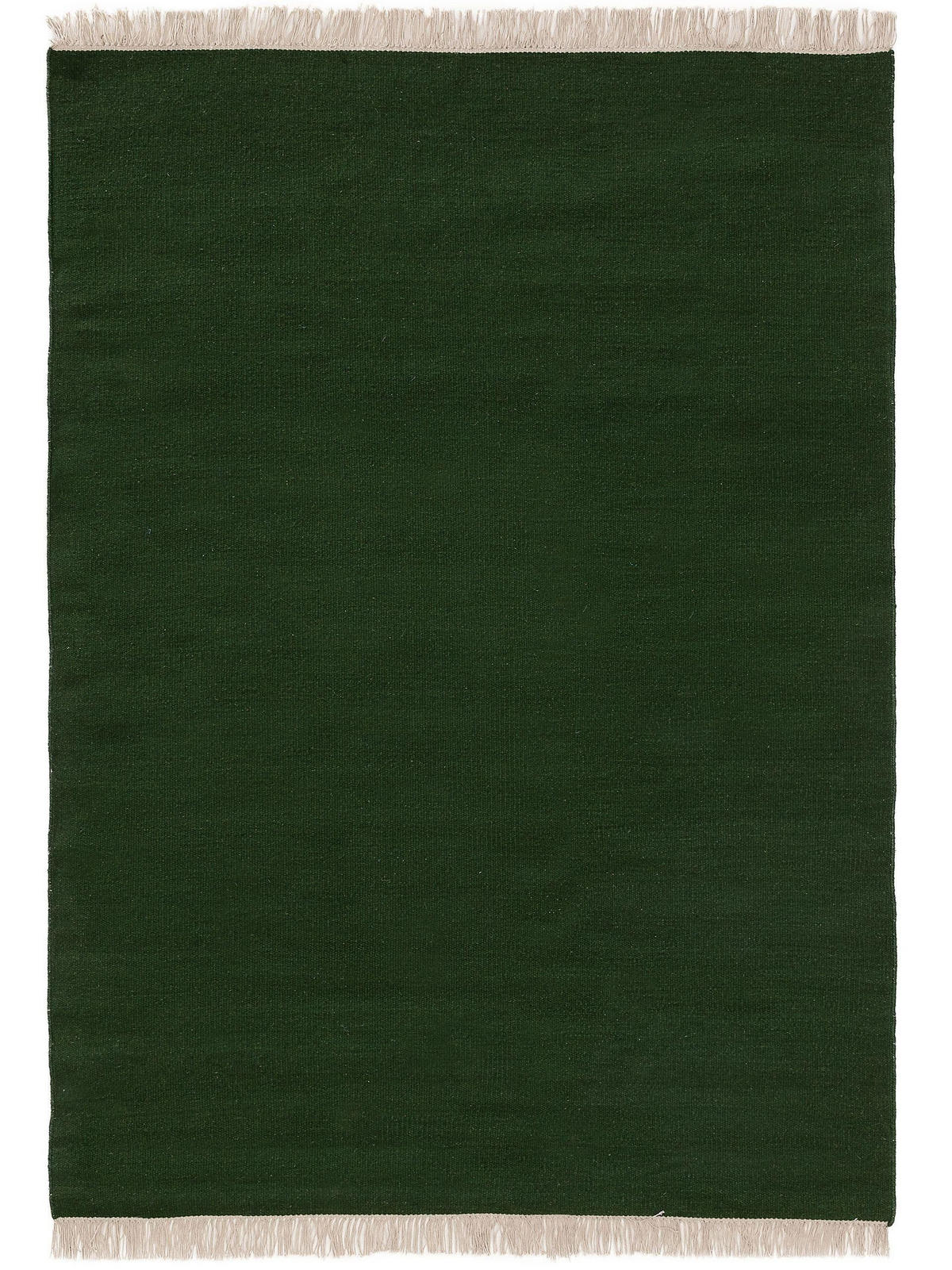WOLLTEPPICH Liv Dunkelgrün 60x100 cm - Dunkelgrün, Textil (60/100cm) - benuta Pop