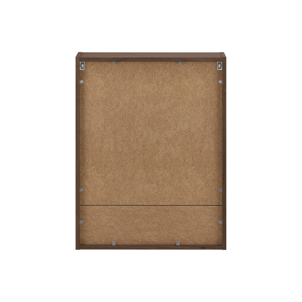 ELEMENT S OGLEDALOM Edmé Drvo - tamno smeđa, drvni materijal (60/76.8/18.8cm) - Petits-meubles