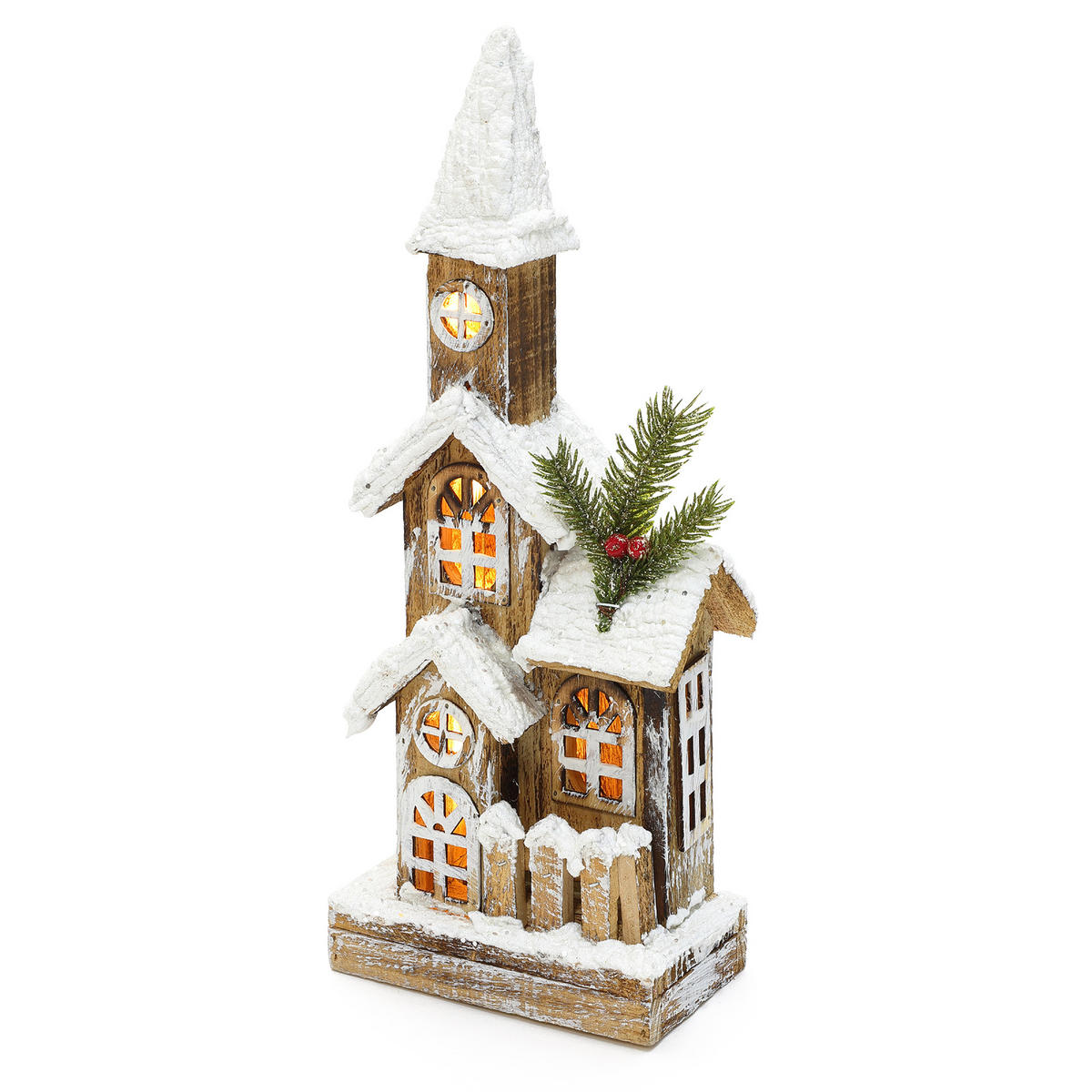 WEIHNACHTSHAUS HTHD0248 - Braun, Holz (11/40/17cm) - Hometopia