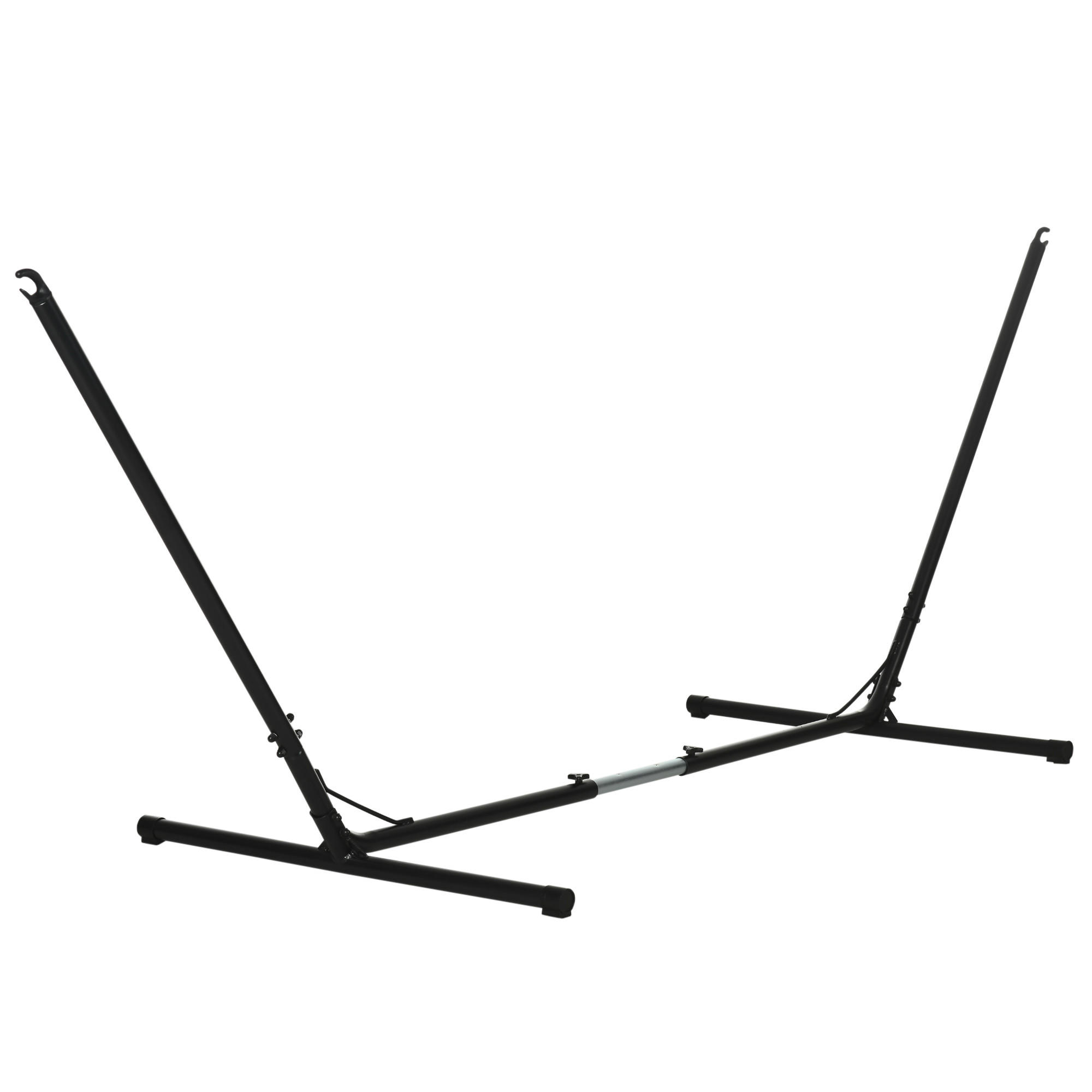HÄNGEMATTENGESTELL, Metall, Schwarz - Schwarz, Metall (388/109/116cm) - Outsunny