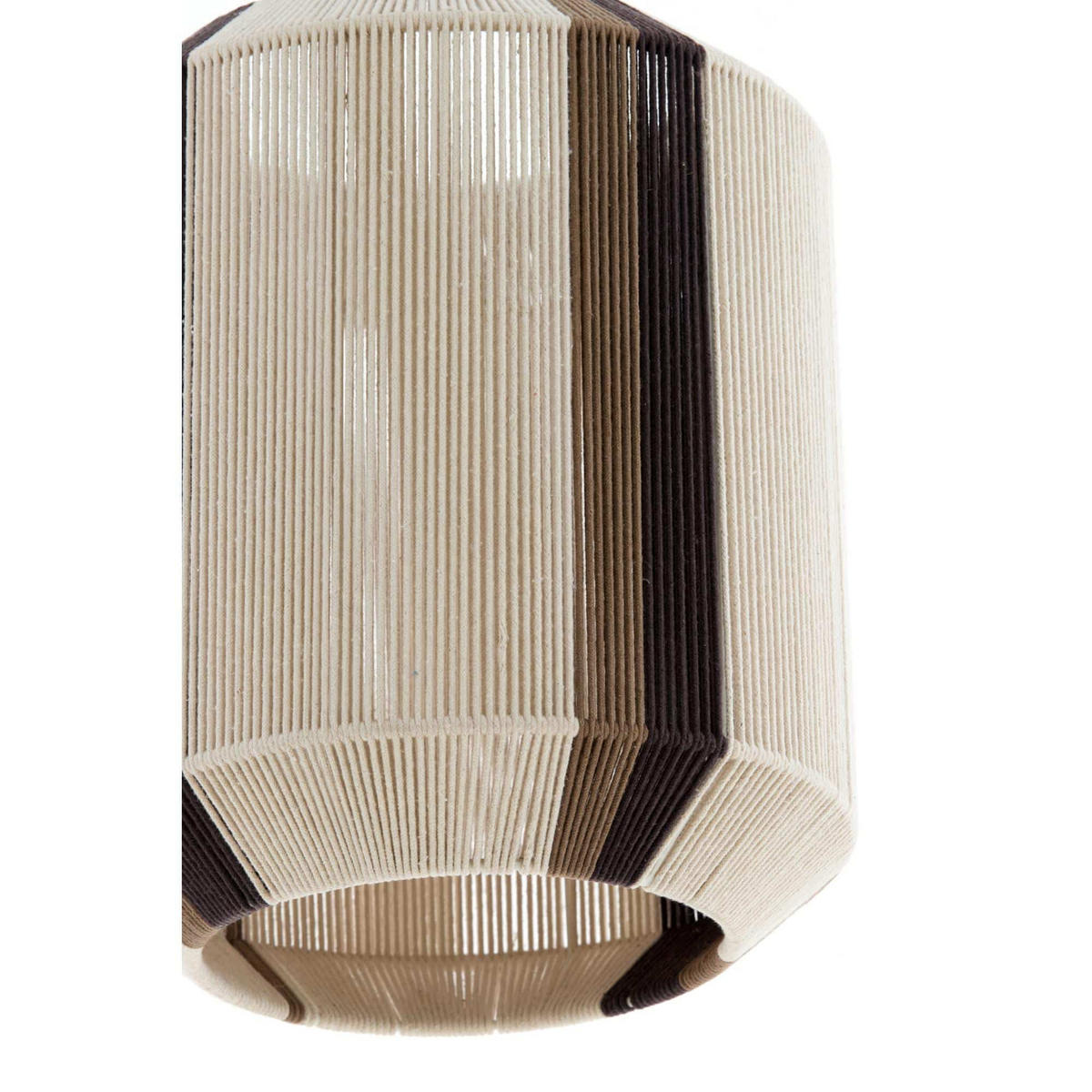 HÄNGELAMPE Kozana Weiß 36/36/43 cm - Weiß, Textil (36/36/43cm) - Light & Living