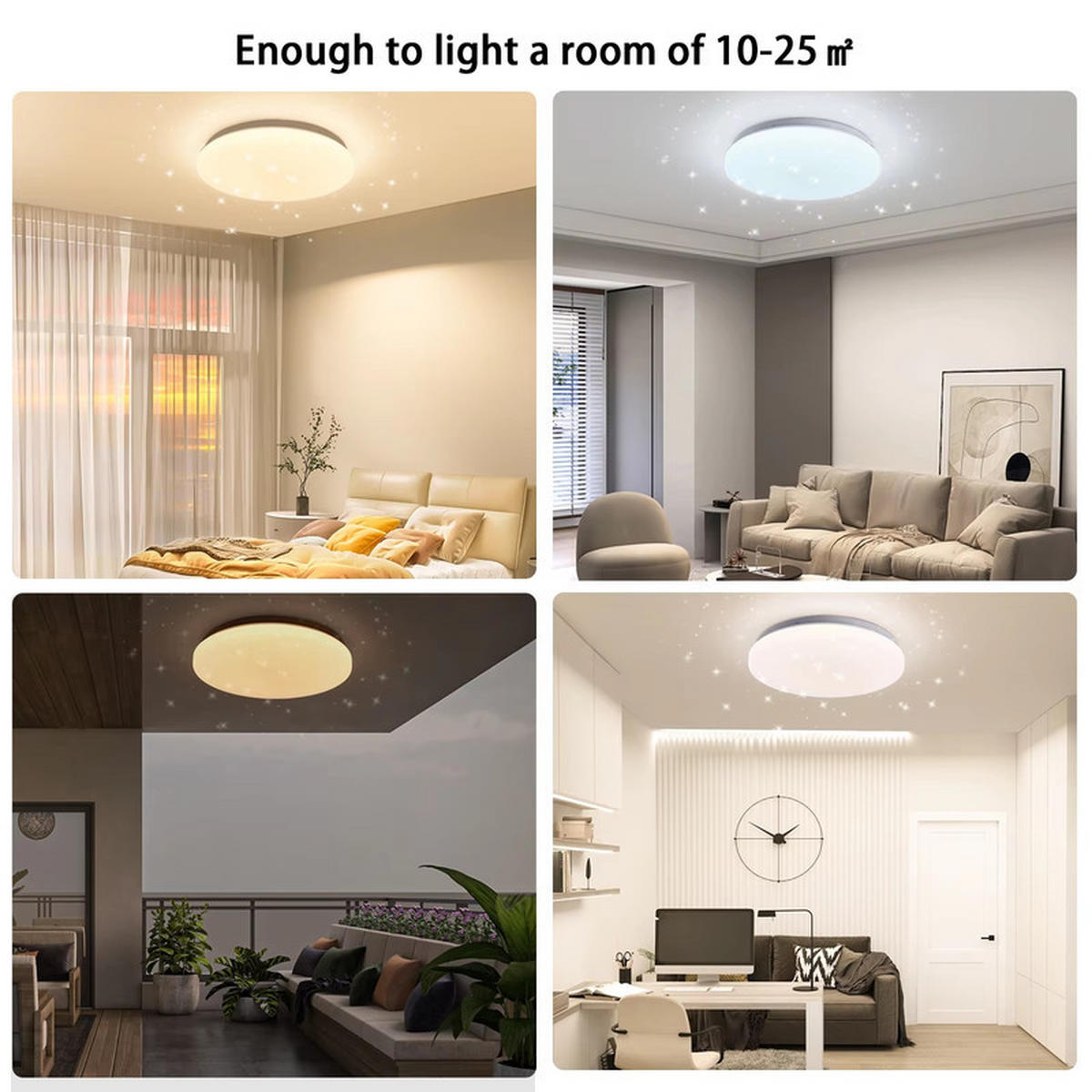 LED-DECKENLEUCHTE Weiß 28 cm - Weiß, Kunststoff (28/28/5.5cm) - Coonoor