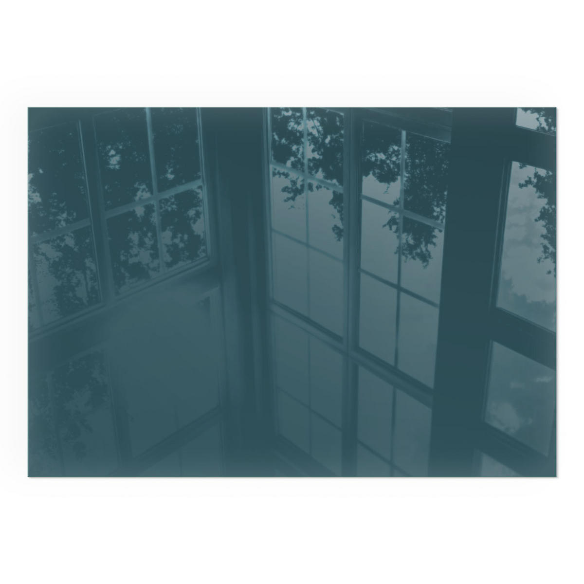 GLASPLATTE für Kamin 100x70 cm - Türkis, Glas (100/70/0.4cm) - TULUP