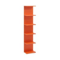 BÜCHERREGAL 6 Ablagen Orange 25/16,5/120 - Orange, Holz (25/120/17cm) - Mobili Rebecca