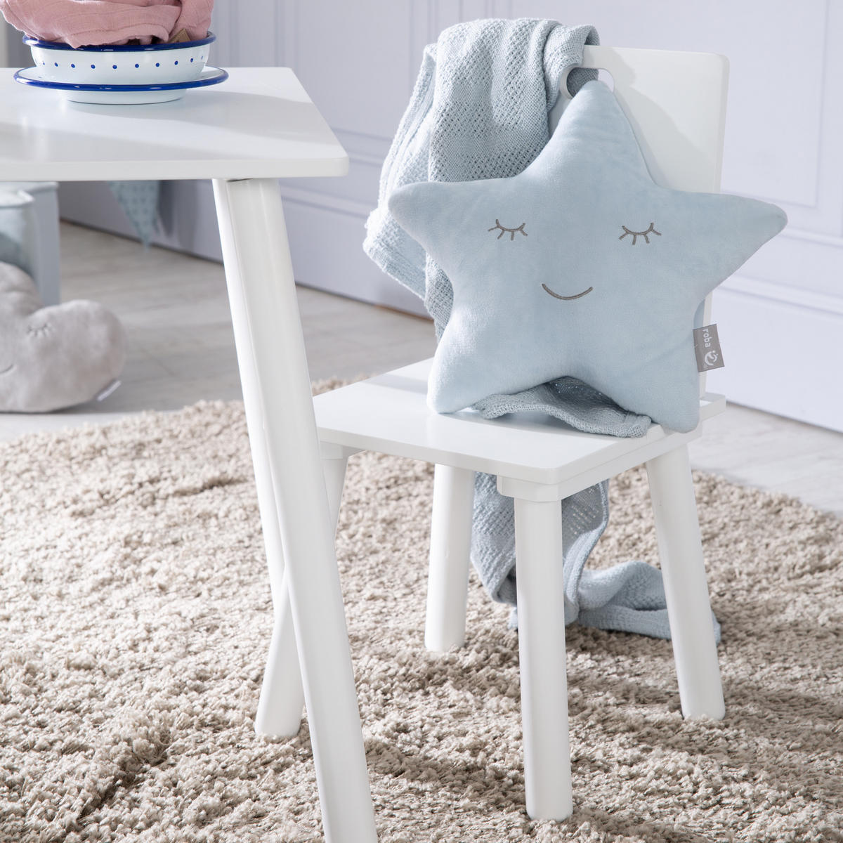 KINDERSITZGRUPPE - Weiß, Holzwerkstoff (60/54/50cm) - Roba