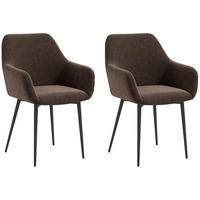 STÜHLE Braun 2 Stück - Braun, Textil (54/80/57cm) - GiPP