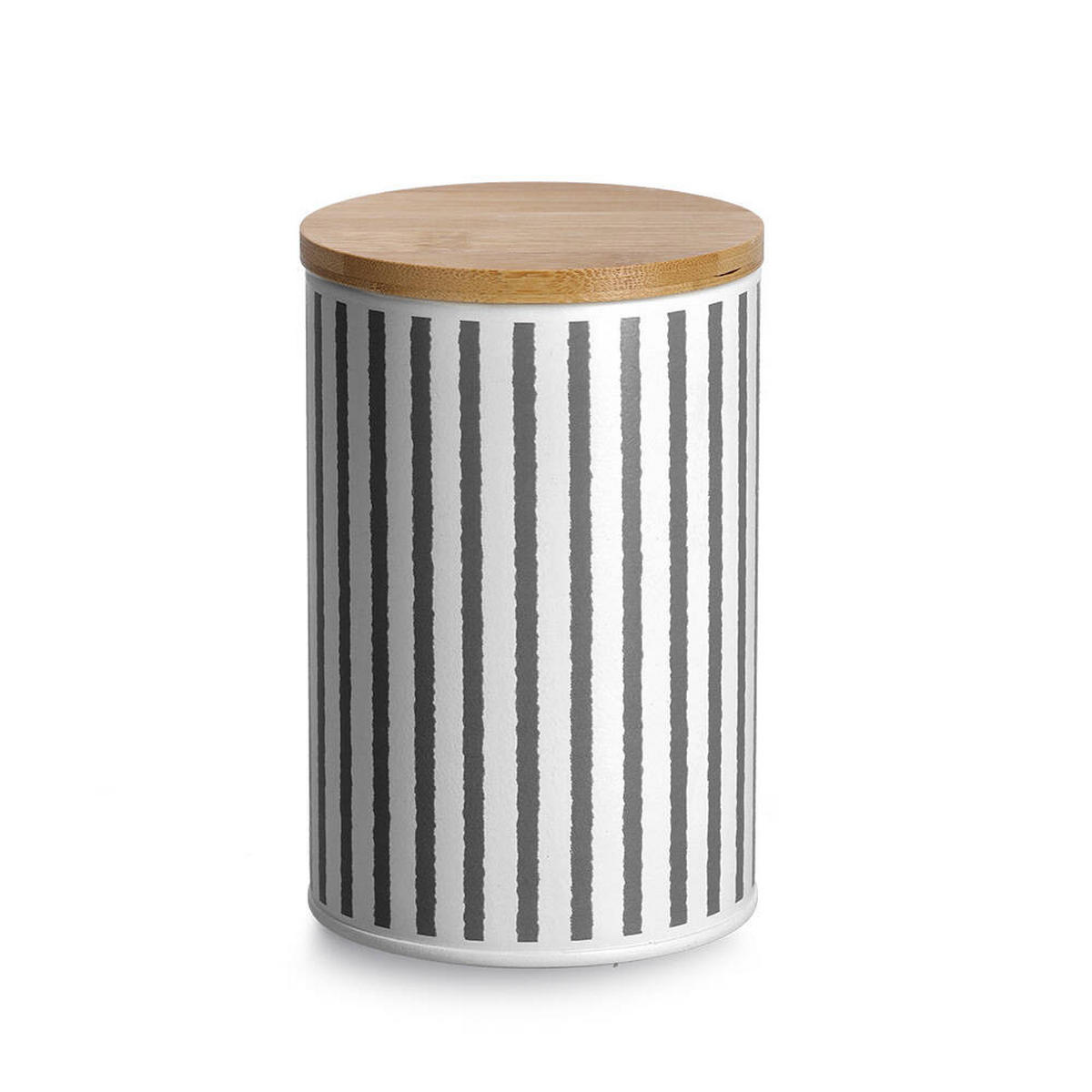 DOSE Bambusdeckel 1000 ml - Schwarz, Metall (10.5/16.5/10.5cm)