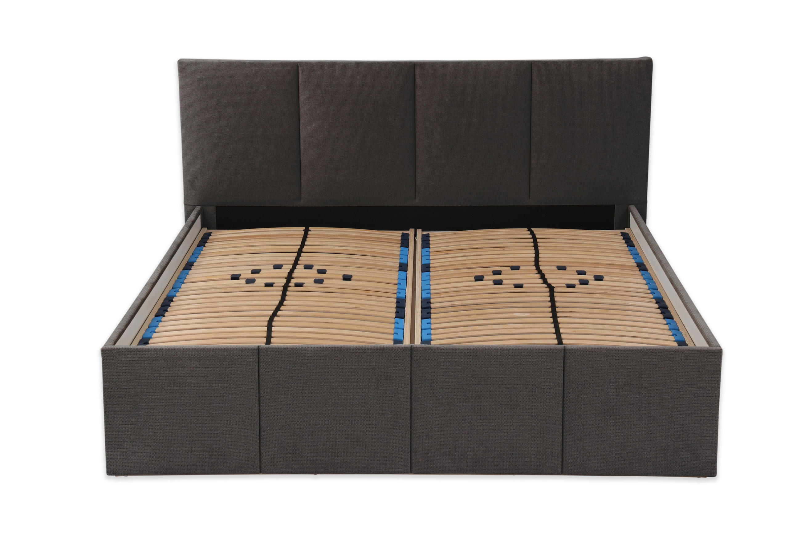 POLSTERBETT Dalas Anthrazit 180 x 200 x 40 cm Stauraum Mit hochwertiger Matratze H2 (bis 100 kg) und Lattenrost - Anthrazit, Holz (180/200cm) - Halmon Schlafkomfort Betten 
