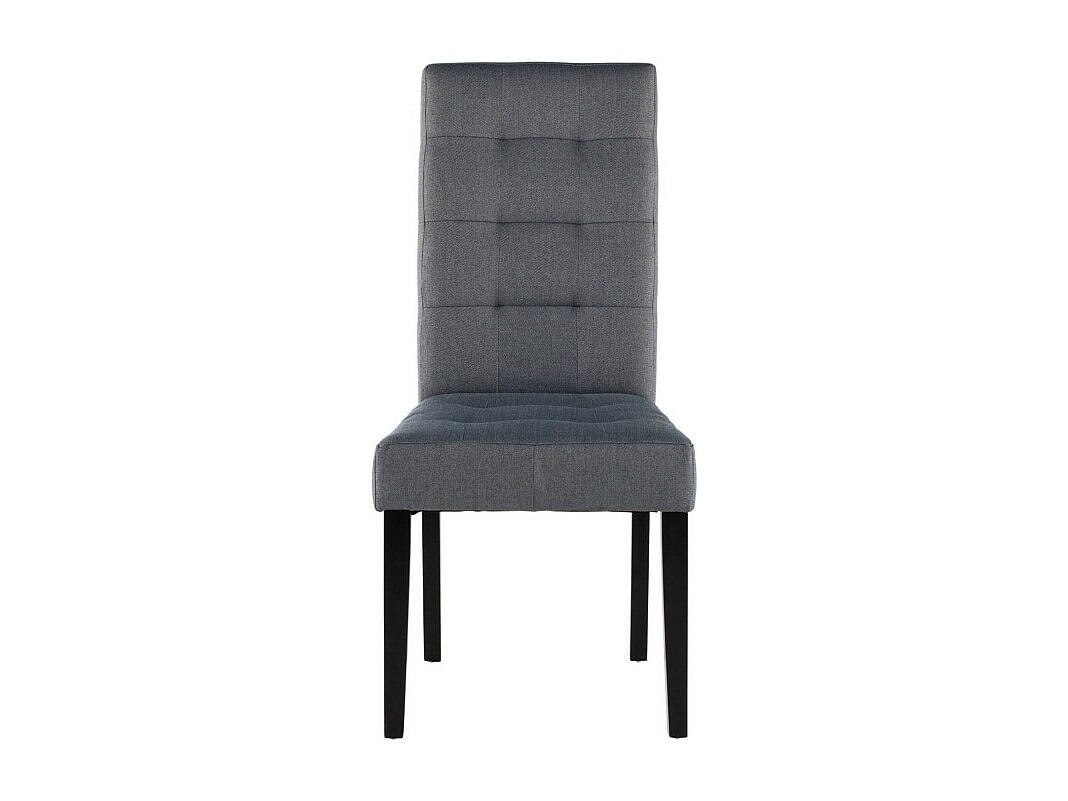 STUHL - 48 cm x 61 cm - Stoff - Grau VILLOSA - Grau, Textil (48/100/61cm) - Vente-Unique