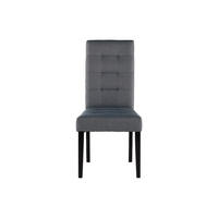 STUHL - 48 cm x 61 cm - Stoff - Grau VILLOSA - Grau, Textil (48/100/61cm) - Vente-Unique