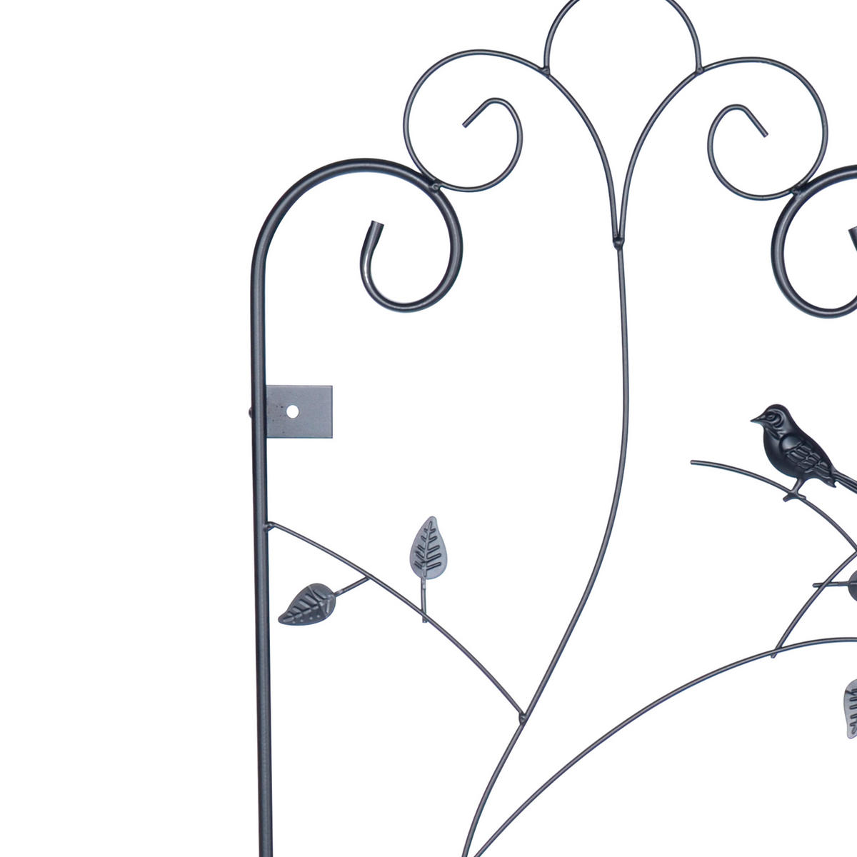 METALNA ogr. - crna, metal (38/110/1cm) - Relaxdays