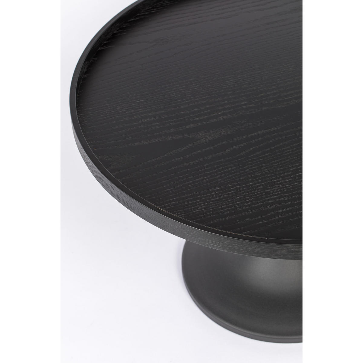 BEISTELLTISCH Jason Rund 69 cm Schwarz - Schwarz, Holz (69/69/42cm) - Zuiver