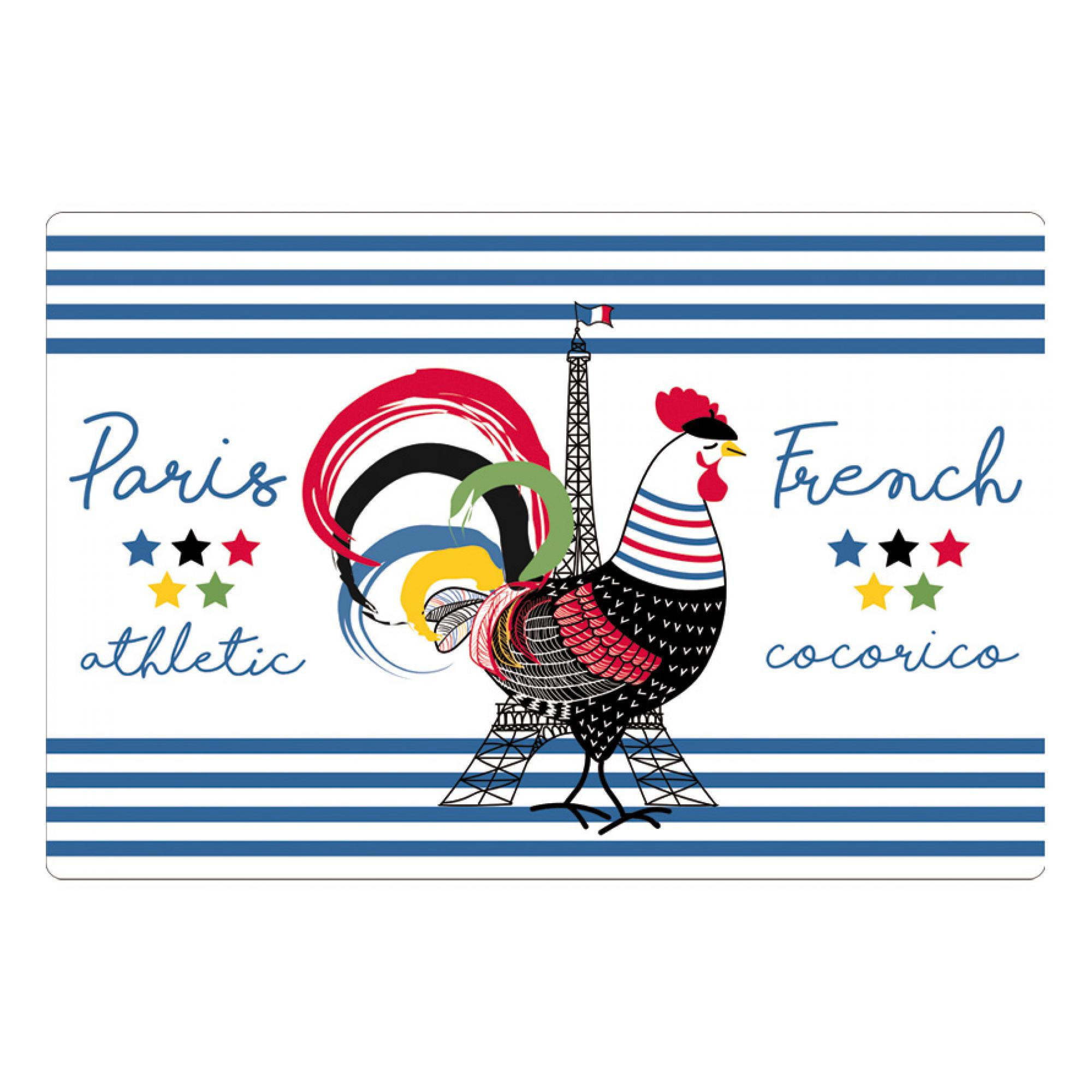 TISCHSET French Cocorico passend 30 x 45 cm - Multicolor, Textil (30/45cm) - Winkler