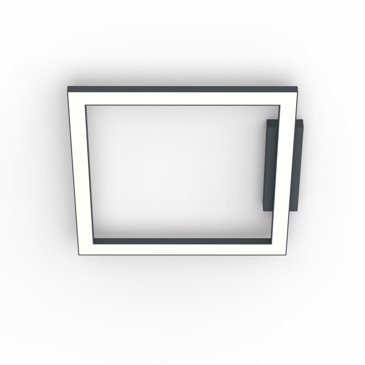 LED-DECKENLEUCHTE - Dunkelbraun, Metall (40/40/100cm) - Lumicom