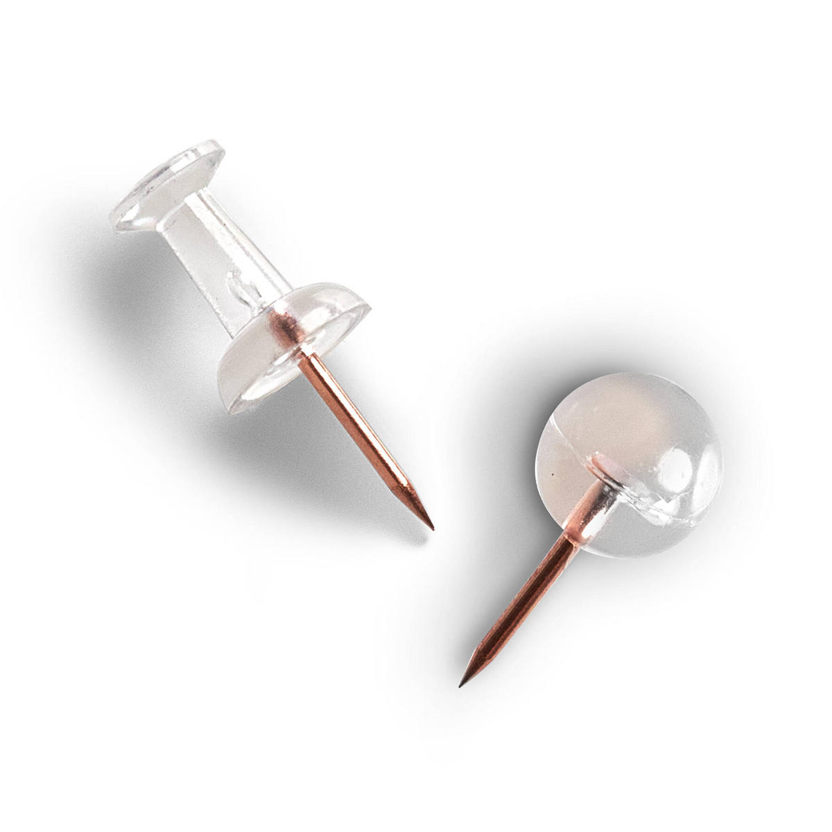 STECKNADELN 25 Stk. - Transparent, Kunststoff (0.94/0.94cm)