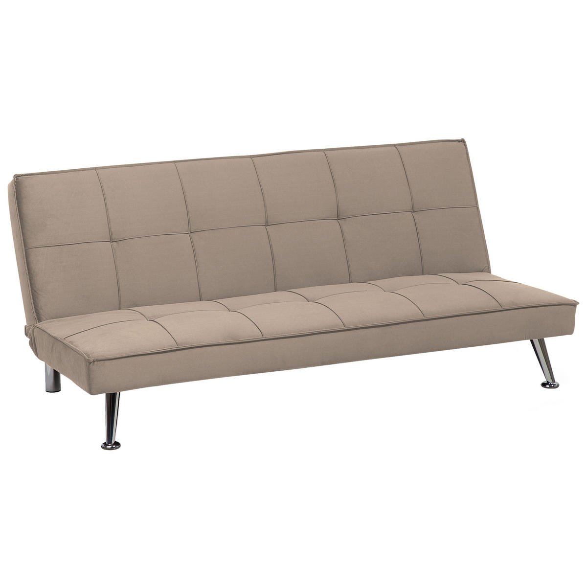 3-SITZER-SCHLAFSOFA Polyester Beige Hasle - Beige, Textil (168/75/88cm) - Beliani
