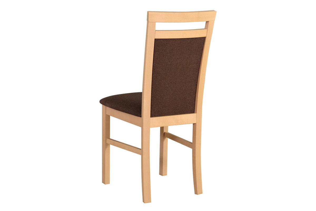 ESSZIMMERSTUHL - Set 4x MILANO 5 sonoma, soro 28 - Braun/Sonoma Eiche, Holz (43/94/40cm) - Leaf Design