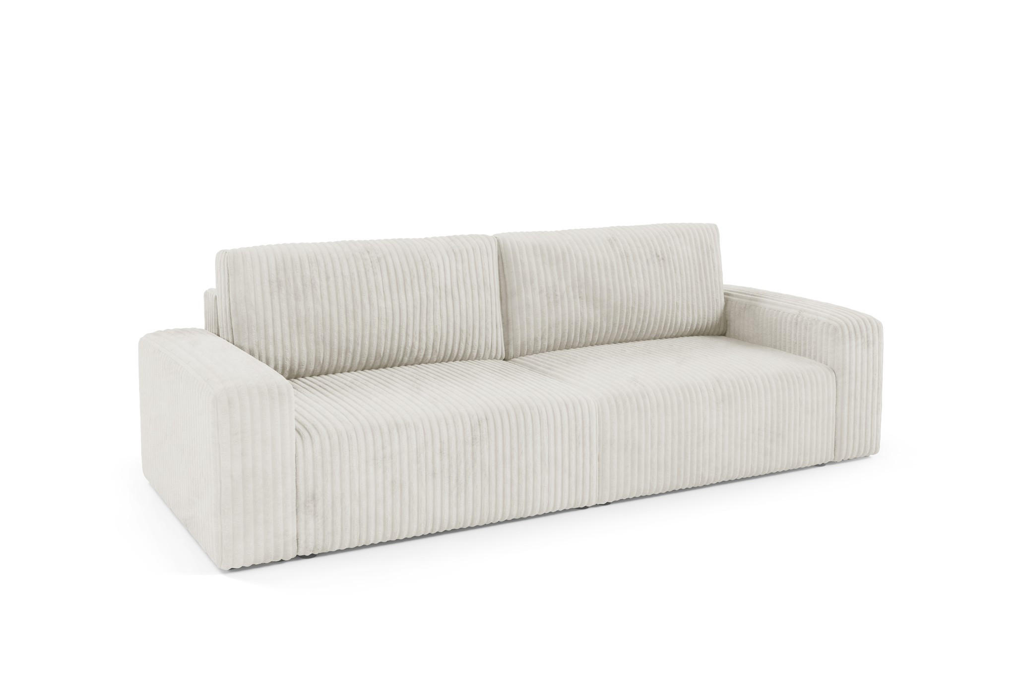 SCHLAFSOFA Natalia - Creme, Holzwerkstoff/Textil (252/85/105cm) - Fun Möbel