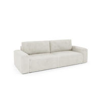 SCHLAFSOFA Natalia - Creme, Holzwerkstoff/Textil (252/85/105cm) - Fun Möbel