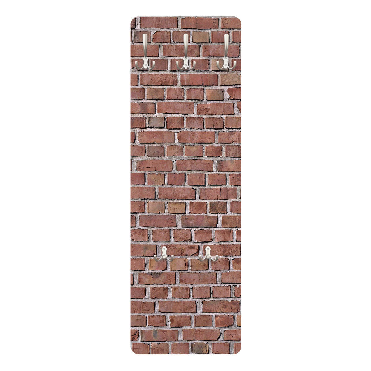 WANDGARDEROBE - Backstein Ziegeltapete Rot 34/105 cm - Rot, Holzwerkstoff (34/105/1.6cm) - Bilderwelten