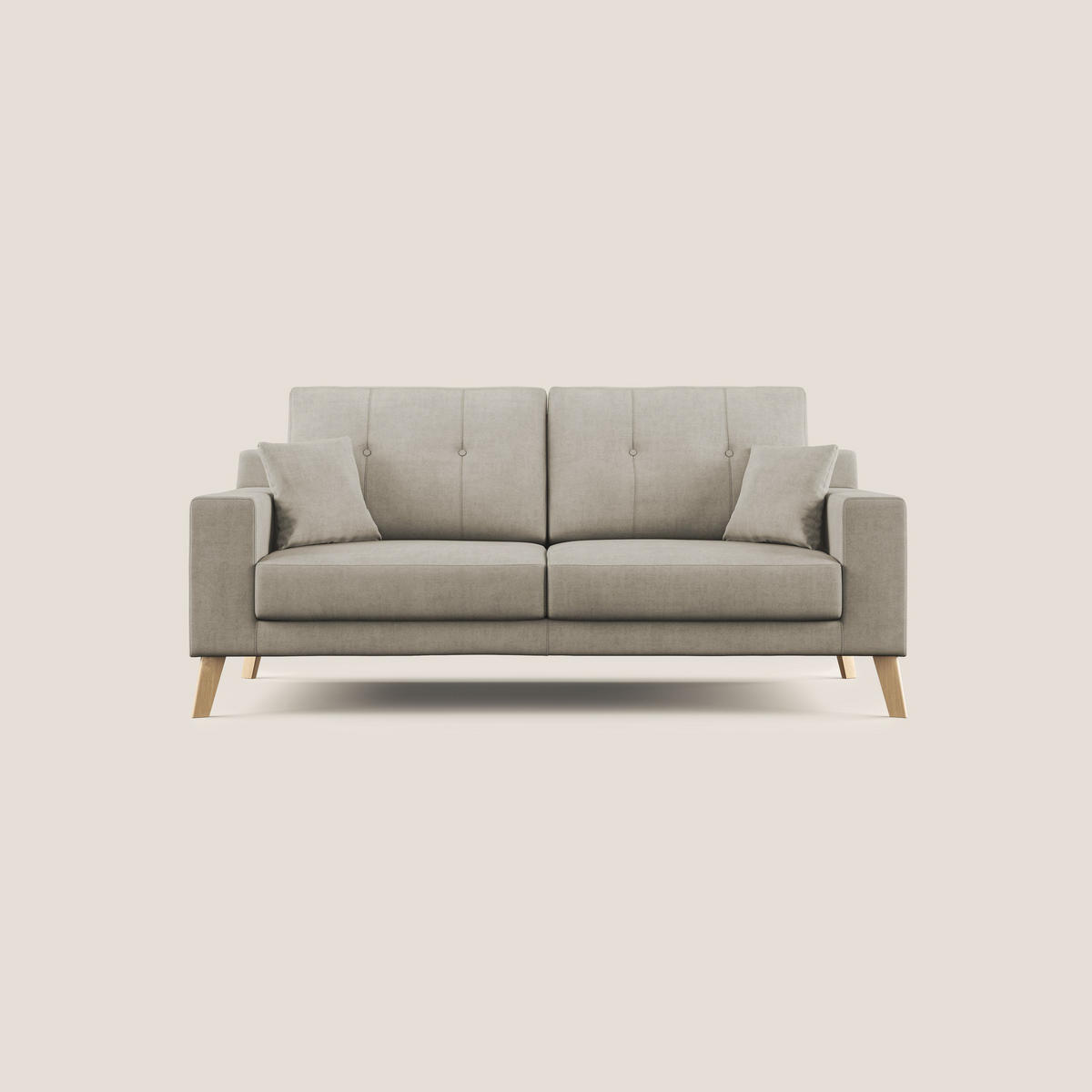 LINEARSOFA Danish - Creme, Textil (146/95/91cm) - Divani.store