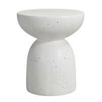 BEISTELLTISCH aus Magnesiumoxid Weiß wasserfest, UV-beständig und montagefrei - Weiß, Metall (45/45/52.5cm) - Modfu