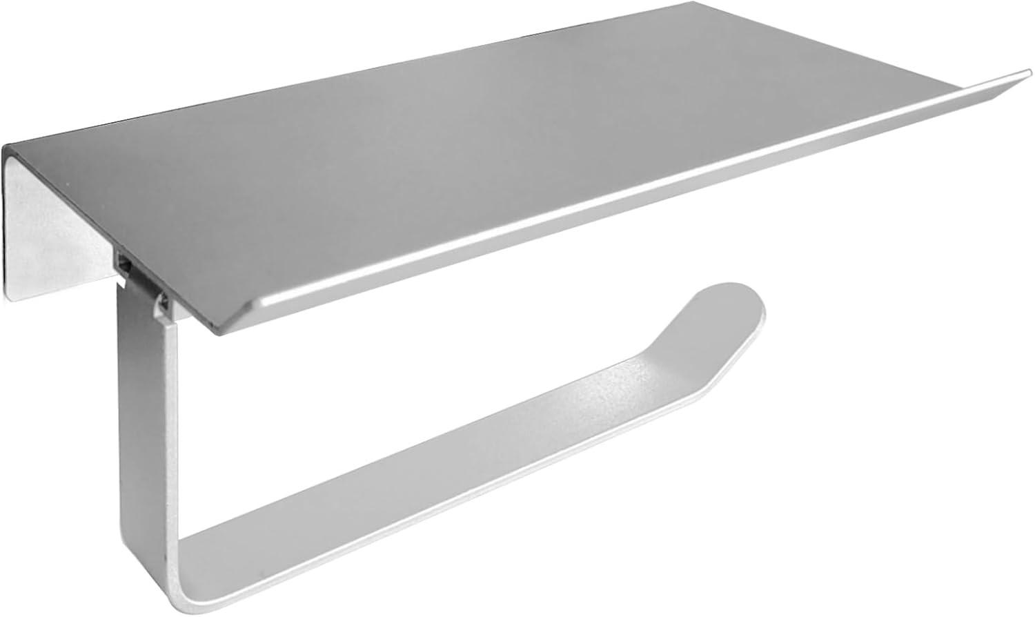 TOILETTENPAPIERHALTER, Wandmontierter Toilettenpapierhalter - Transparent, Metall (9.8/6.5/18cm) - BELZ