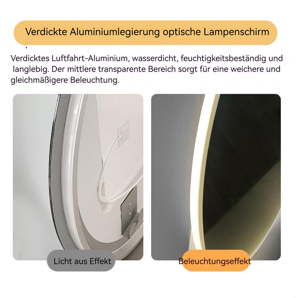 LED Badezimmerspiegel 90x60x3cm Silber, 3 Lichtfarben dimmbar mit Entspiegelungsfunktion - Silberfarben, Glas (3/90/60cm) - Modfu