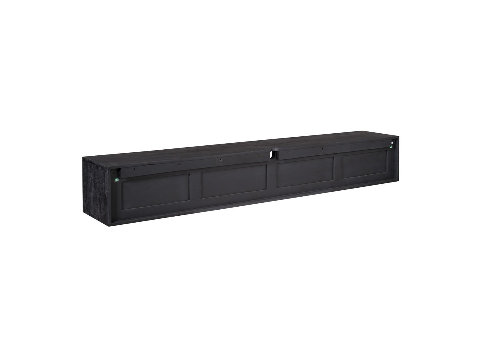 LOWBOARD Amoria Mangoholz 200 cm / 35 cm Schwarz - Schwarz, Holz (200/30/35cm) - Villa Möbel