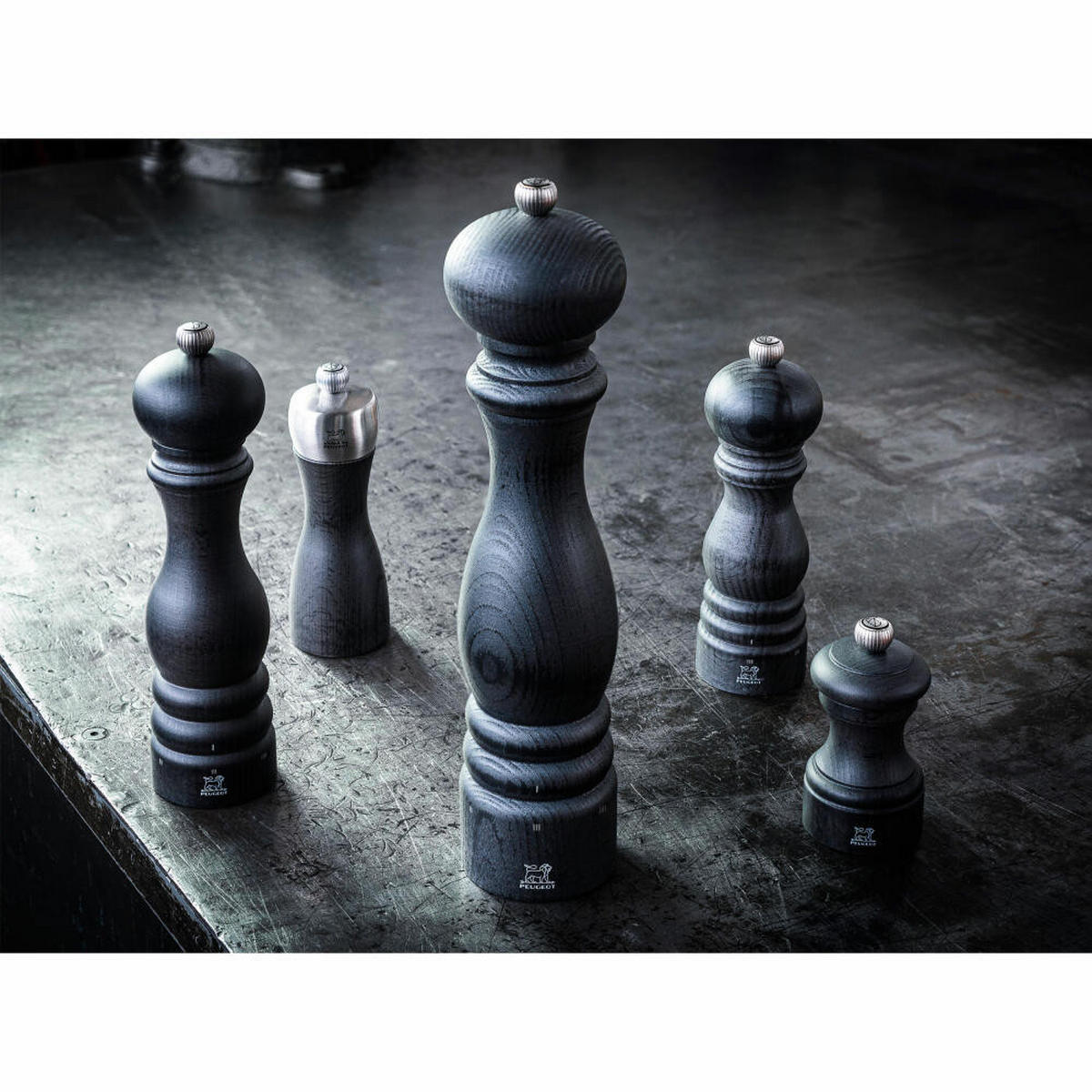 SALZMÜHLE Paris uSelect 18cm Buchenholz Anthrazit Stahlmahlwerk - Grau, Holz (5.9/18/5.9cm)