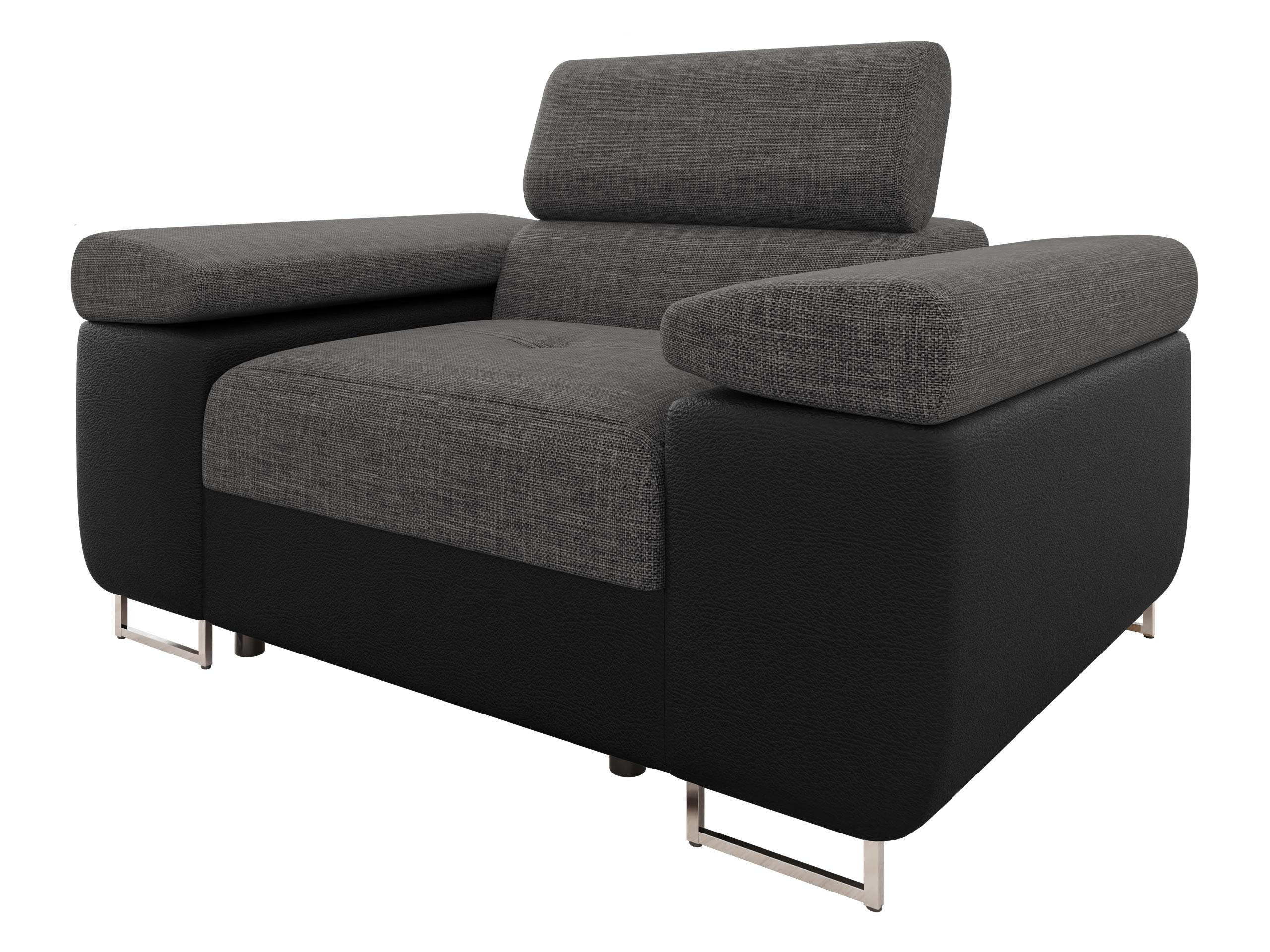 SESSEL Torezio - Dunkelgrau, Holz/Textil (134/90/102cm) - MIRJAN24