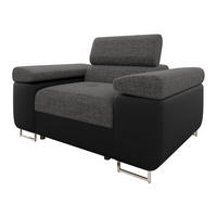 SESSEL Torezio - Dunkelgrau, Holz/Textil (134/90/102cm) - MIRJAN24