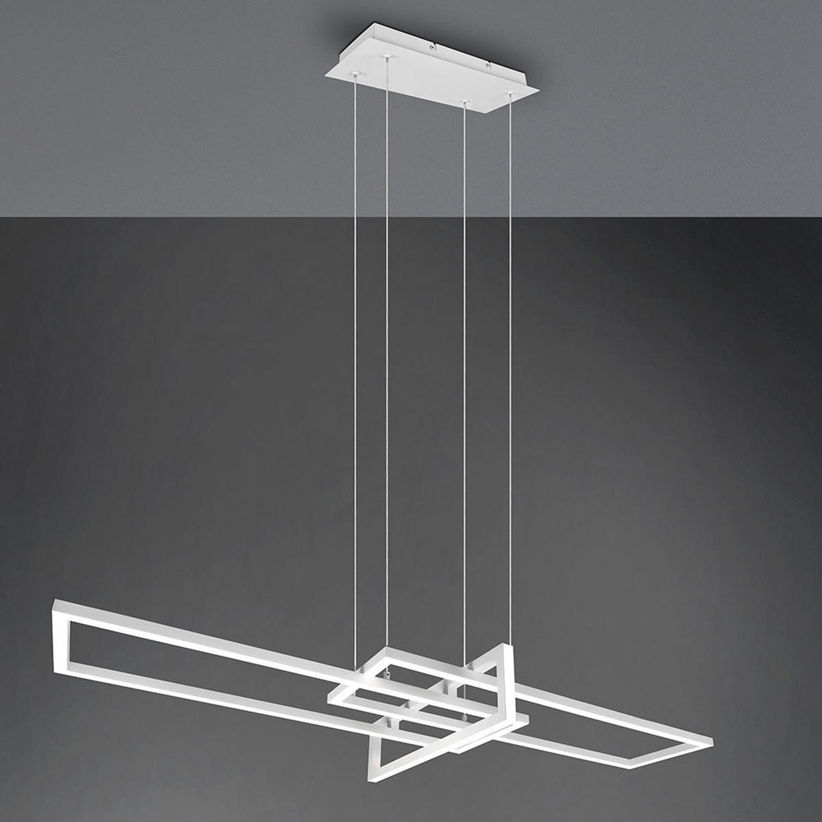 LED HÄNGELEUCHTE Salinas Weiß Metall - Weiß, Metall (40/110/150cm)