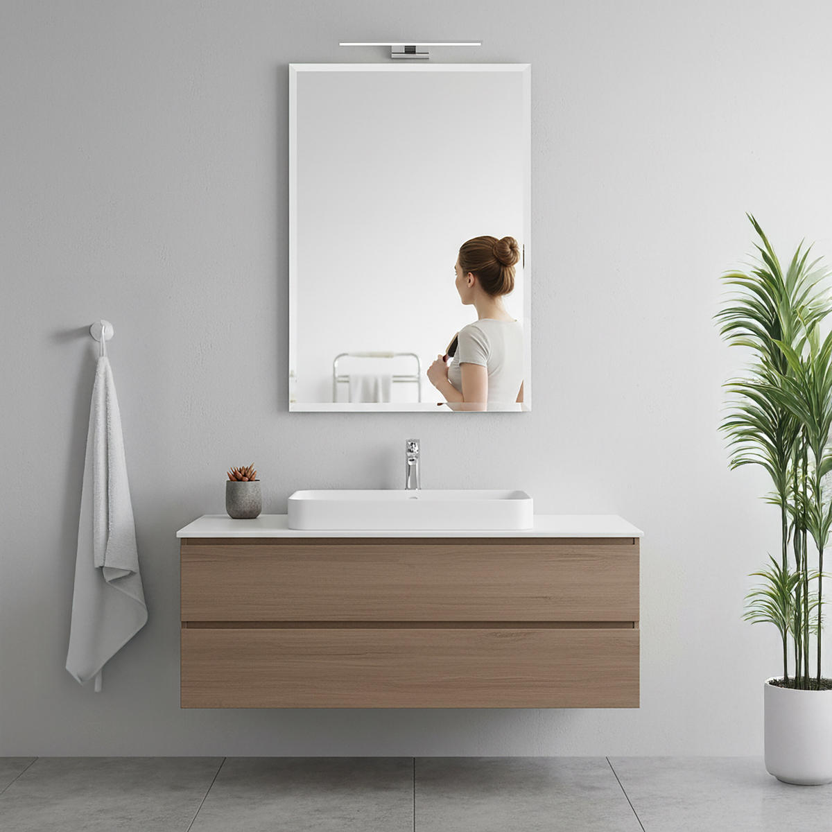 SPIEGEL - Transparent, Glas (70/50/1.5cm) - Relaxdays