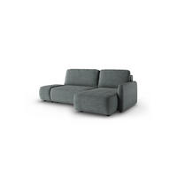 ECKSOFA Luka Mit Schlaffunktion - Dunkelgrau, Holzwerkstoff/Textil (148/229cm) - Fun Möbel