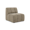 SOFAELEMENT Samt Stoff Beige - Beige/Schwarz, Holzwerkstoff/Kunststoff (75/77/90cm) - Makamii
