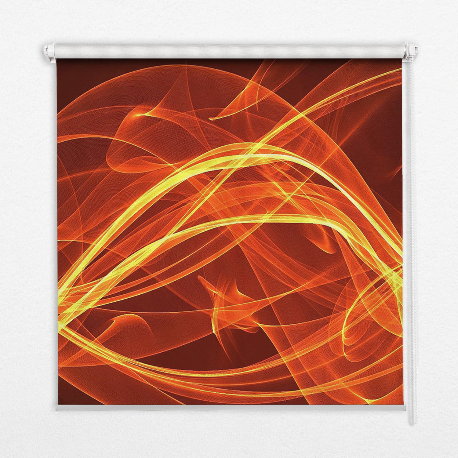 TULUP VNITŘNÍ roleta - okenní roleta - roleta - 90x180 cm - Oranžová abstrakce