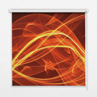 VNÚTORNÁ roleta - okenná roleta - roleta - 110x140 cm - Oranžová abstrakcia - oranžová, plast (110/140/0.5cm) - TULUP