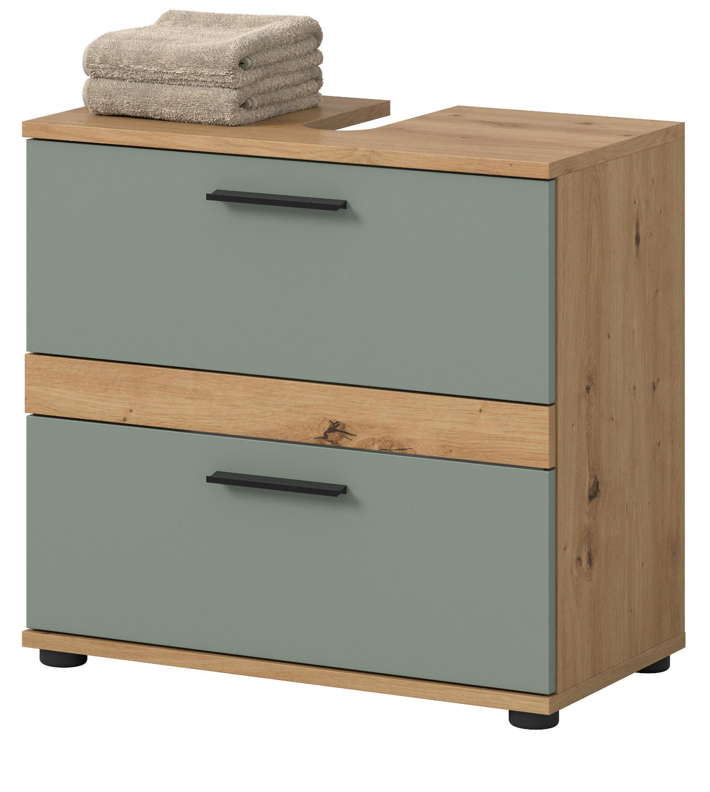 Inn.Furn Waschbeckenunterschrank Salbeigrün 60x57x34 cm