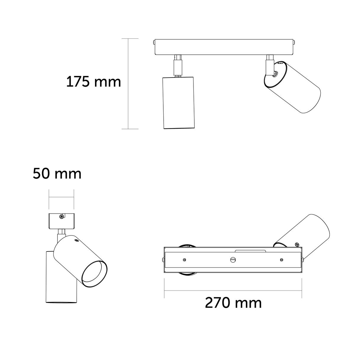 STRAHLER - Grau, Metall (10/30/21cm) - Lumicom