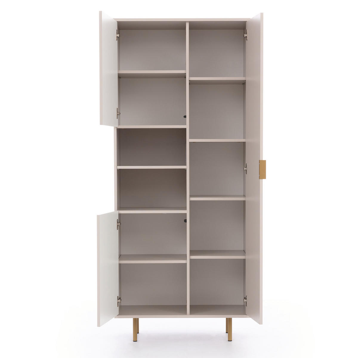 BÜCHEREGAL Bianco Schwarz - Schwarz, Holzwerkstoff (80/190/41cm) - Bettso