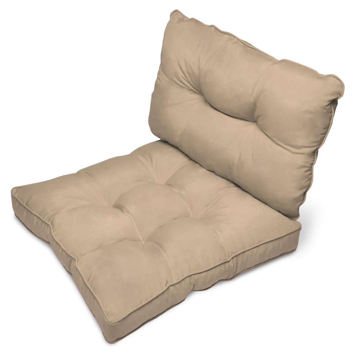 LOUNGEKISSEN Flair Outdoor Rücken 70/40/12cm Natur - Naturfarben, Textil (40/12/70cm) - Beautissu 