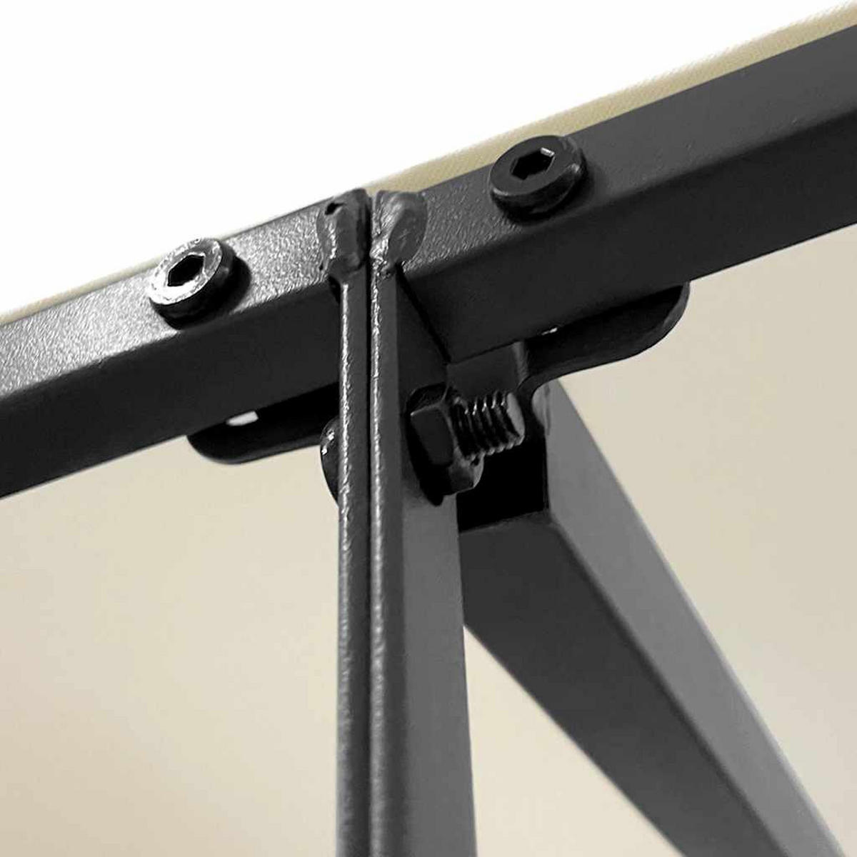 PERGOLA, Pavillon 4x3 m, 180 g/m² Stoff und Stahl, Crème - Creme, Metall (300/255/400cm) - vidaXL