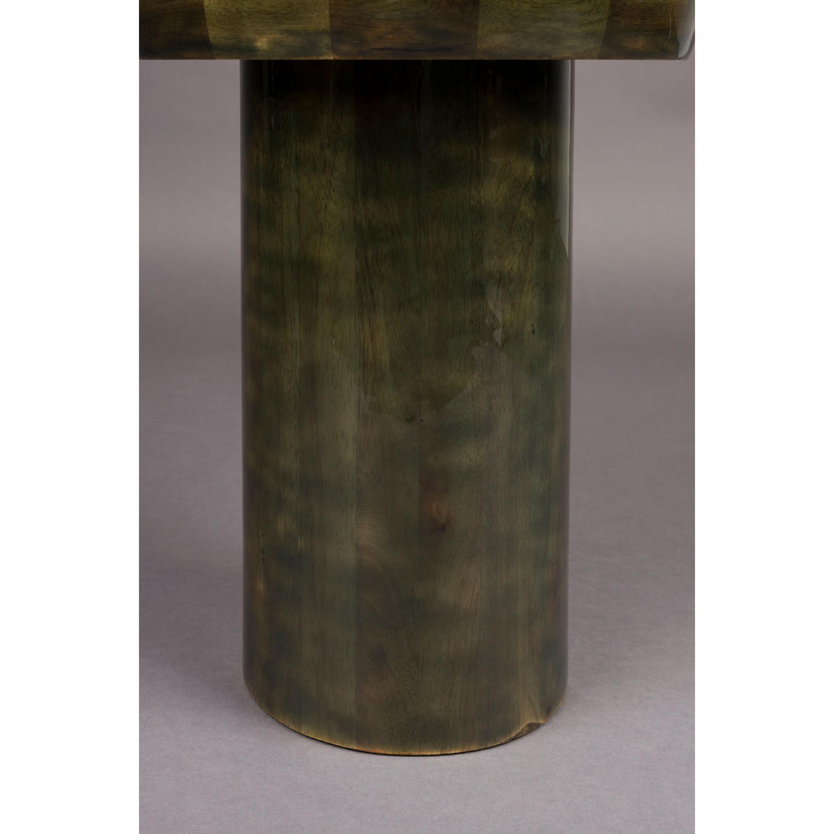 BEISTELLTISCH Mush Rund 35 cm Grün - Grün, Holz (35/35/45cm) - Dutchbone