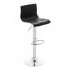 BARHOCKER Kunststoff schwarz - Chromfarben/Schwarz, Kunststoff/Metall (39/84/36cm) - CLP