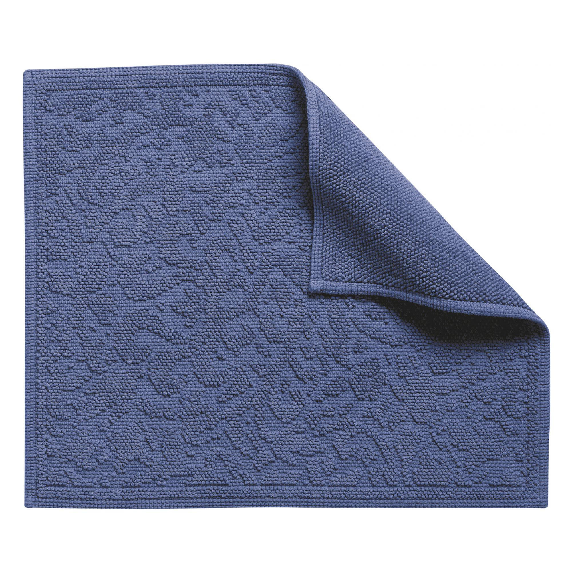 BADTEPPICH Gilda tintenblau 54 x 64 cm - Dunkelblau, Textil (54/64cm) - Vivaraise